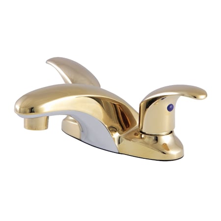 Kingston Brass KB6252LP 4" Centerset Bathroom Faucet, Polished Brass KB6252LP